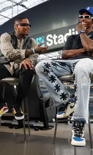 Jalen Ramsey wearing LOSTSHDWS jeans
