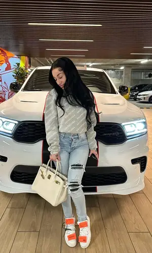 Bhad Bhabie wearing Balenciaga sweater