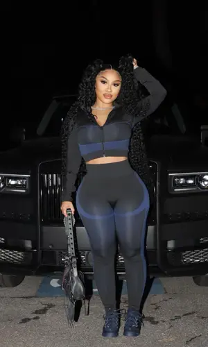 TheRealKyleSister wearing The Active Avenue suit