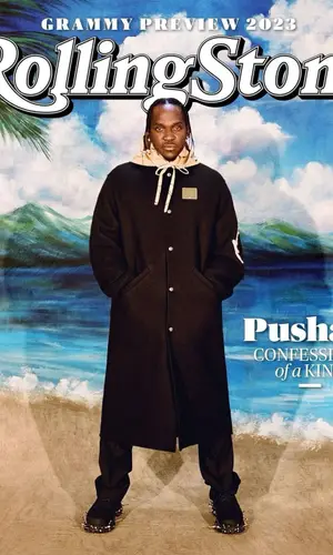 Pusha T wearing Jil Sander pants