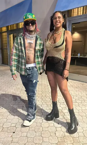Lil Pump wearing Louis Vuitton eyewear