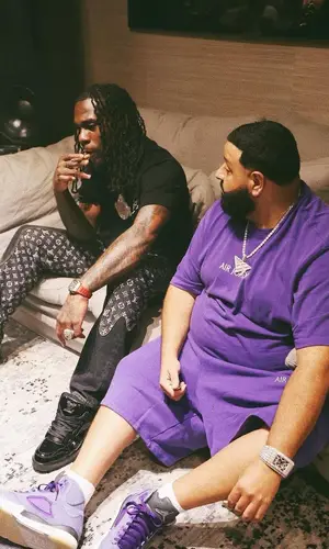 DJ Khaled wearing Jordan t-shirt