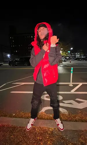 BabyTron wearing Moncler jacket