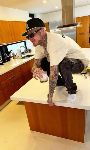 Millyz wearing Balenciaga t-shirt
