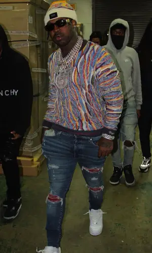 EST Gee wearing Coogi hat