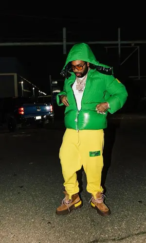 Icewear Vezzo wearing Moncler pants