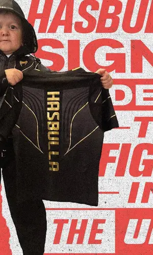 Hasbulla wearing UFC Merch hoody