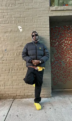 Joey Badass wearing Prada eyewear