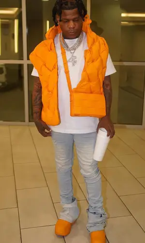 Rylo Rodriguez wearing Bottega Veneta bag