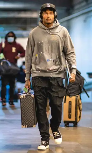 Jalen Ramsey wearing Rick Owens sneakers