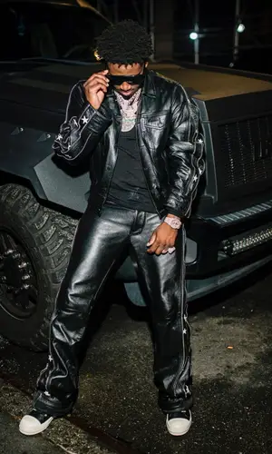 Real Boston Richey wearing Cease±Desist pants