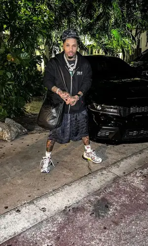 Gervonta Davis wearing Balenciaga shorts
