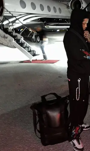 Gervonta Davis wearing Chrome Hearts pants