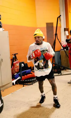 Gervonta Davis wearing Supreme hat