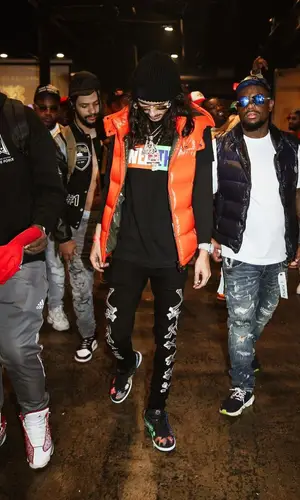 BabyTron wearing Moncler hat