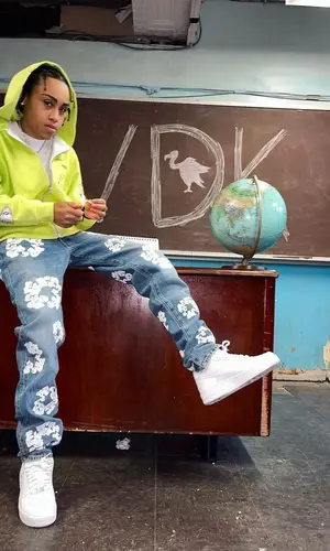 Stunna Gambino wearing Chrome Hearts hoody