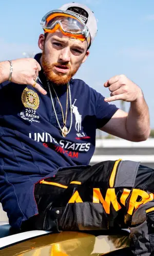 Angus Cloud wearing Polo Ralph Lauren shirt