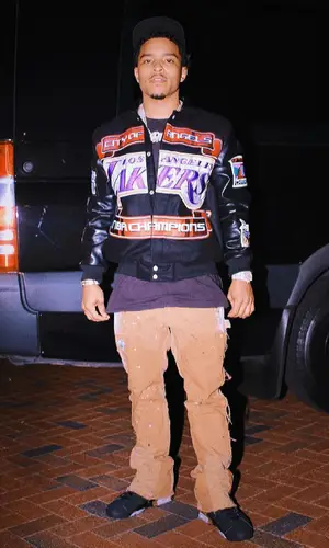 Justin Dior Combs wearing Jordan sneakers