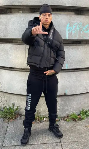 Central Cee wearing Trapstar jacket