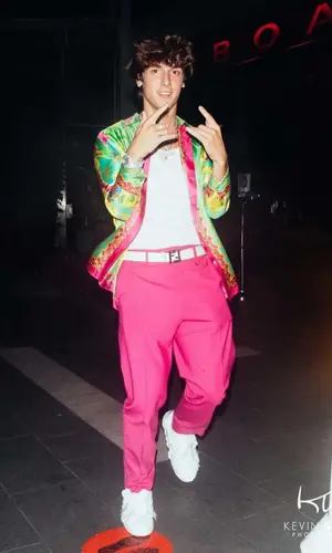 Bryce Hall wearing Versace pants