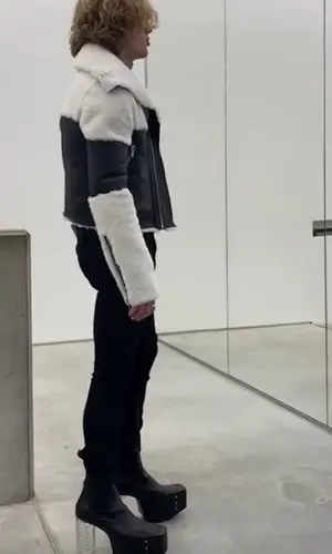 Vinnie Hacker wearing Rick Owens sweater