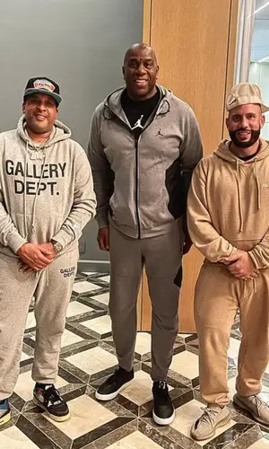 DJ Drama wearing Kith hoody