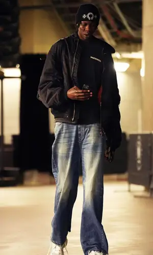 Bol Bol wearing Balenciaga t-shirt