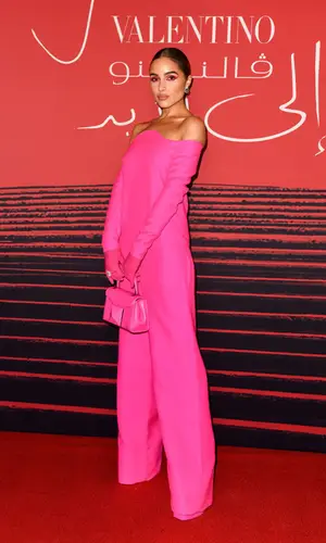 Olivia Culpo wearing Valentino suit