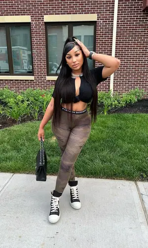 Ella Bands wearing Chrome Hearts pants