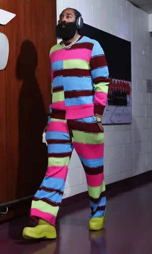 James Harden wearing Bottega Veneta boots