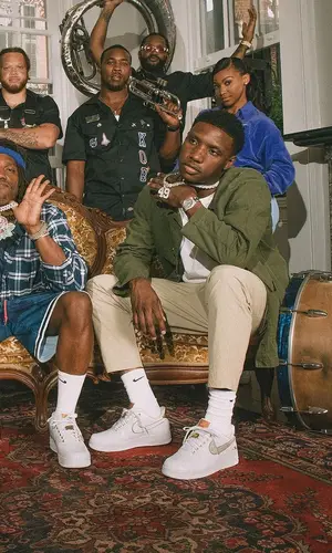 Rob49 wearing Nike sock