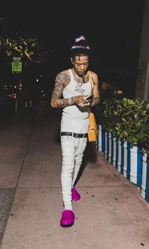 Lil Migo wearing Marni sandal