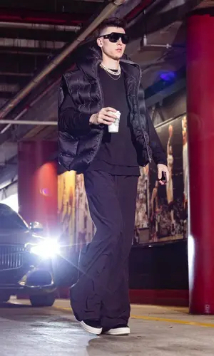 Tyler Herro wearing Rick Owens jacket