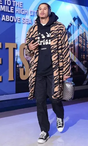 Juan Toscano-Anderson wearing Dior sneakers