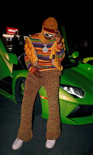 Real Boston Richey wearing Marni pants