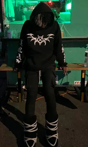 Ken Carson’s Outfit in Ken Carson Merch Hoodie & Rick Owens Pants (2022)