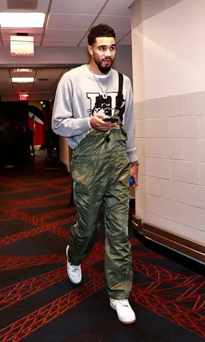 Jayson Tatum wearing Honor The Gift sweater