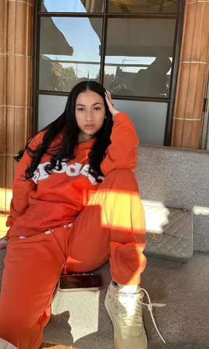 Bhad Bhabie wearing Spider Worldwide hoody