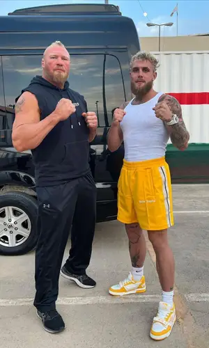 Jake Paul wearing Nike sock