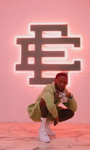 Shy Glizzy wearing Eric Emanuel sock