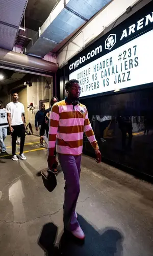 Donovan Mitchell’s Outfit in Back of House Shirt & Celine Sneakers (2022)