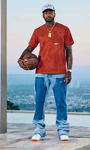 John Wall’s Outfit in Nike Sneakers, Gallery Dept. Cap & Wilson (2022)