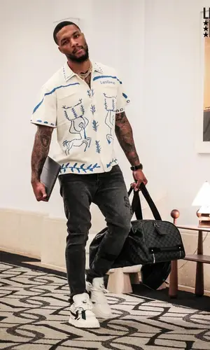 Damian Lillard wearing Lost Daze jeans