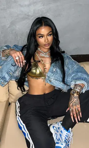 India Love wearing Balenciaga pants