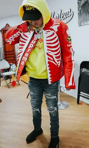 SugarHill Ddot wearing Supreme jacket