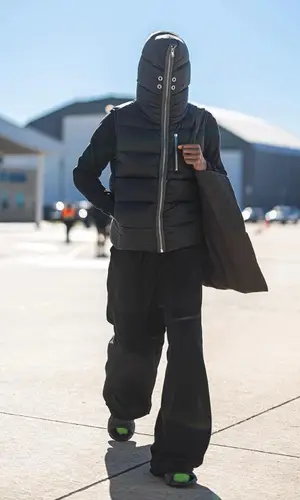 Shai wearing Balenciaga sandal