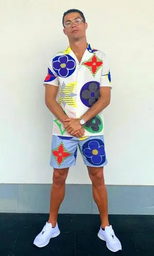Cristiano Ronaldo wearing Louis Vuitton other