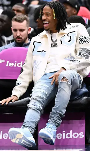 Ja Morant’s Outfit in Louis Vuitton Jacket & Amiri Jeans (2022)