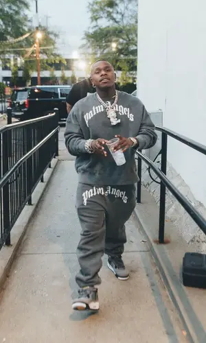 DaBaby’s Outfit in Palm Angels Sweatshirt & Jordan Sneakers (2022)