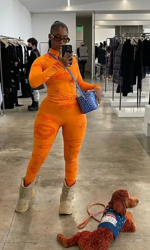 Raven Tracy wearing Lapp sweatshirt